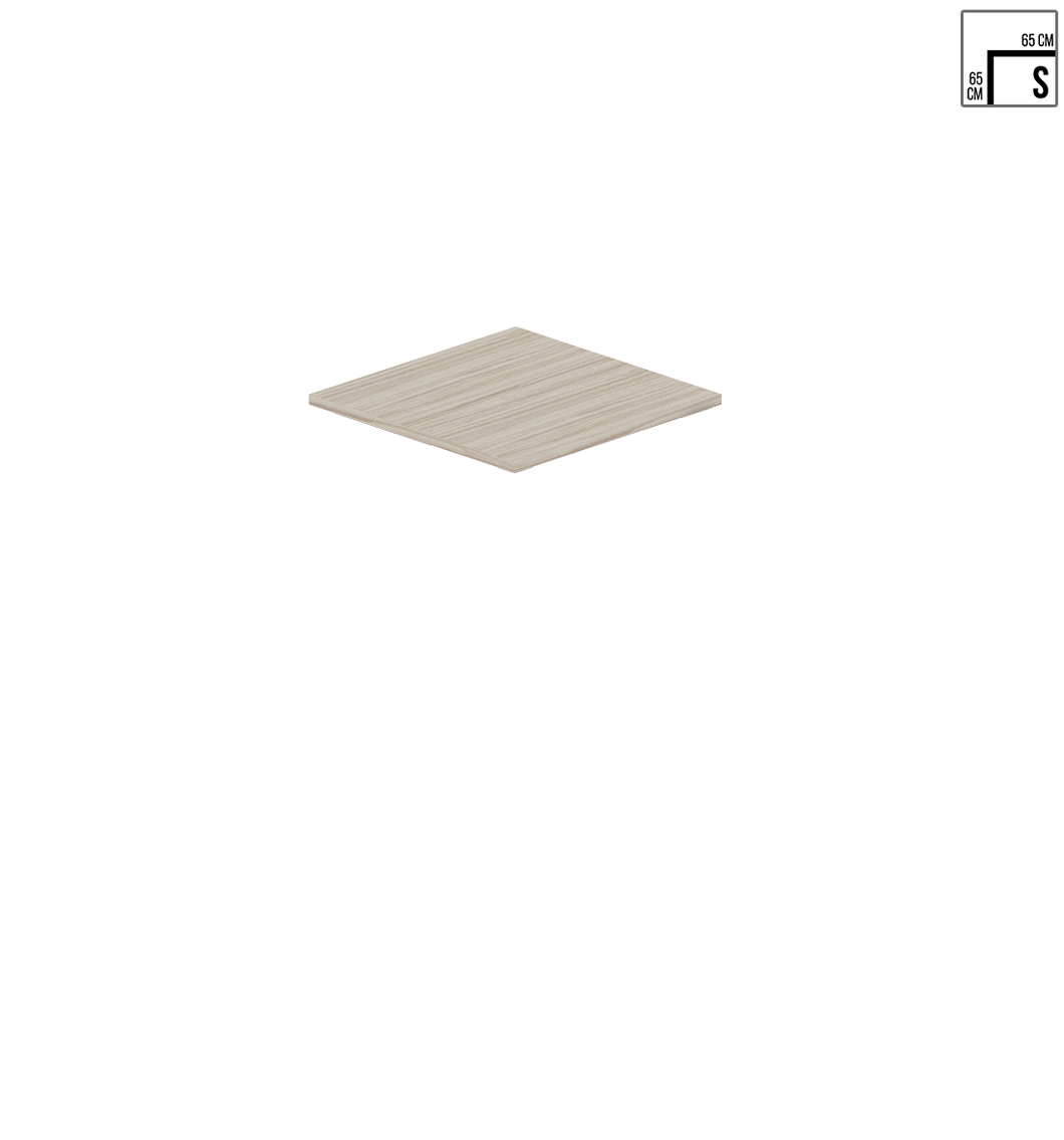 Square American Ash White (65 x 65cm) (Warranty)