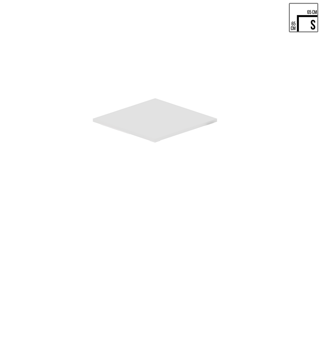 Square Totally White (65 x 65cm) (Warranty)